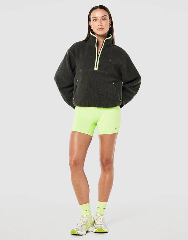 P.E Nation - Verde Sherpa Quarter Zip Jacket