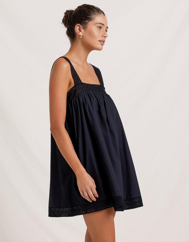 Peony - Broderie Mini Dress