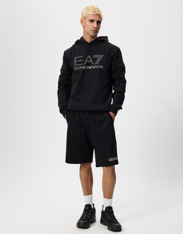 Emporio Armani EA7 - Train Logo Series M Hoodie Rn Jacquard Big Logo