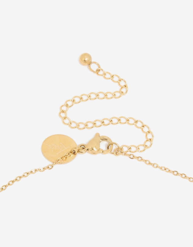 Lovisa - Waterproof Gold Plated Stainless Steel Mini Cross Short Necklace
