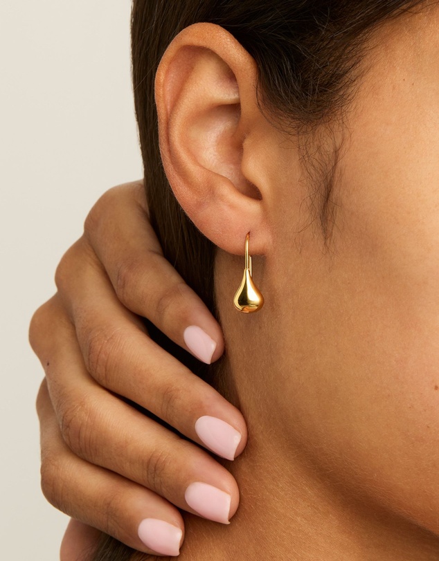 Najo - Baby Tears Yellow Gold Earring