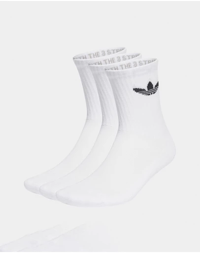 adidas Originals - Trefoil Cushion Crew Socks 3 Pairs