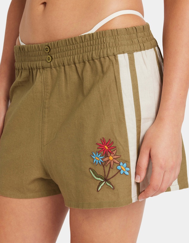 RVCA - Womens Mel G Elastic Waist Shorts