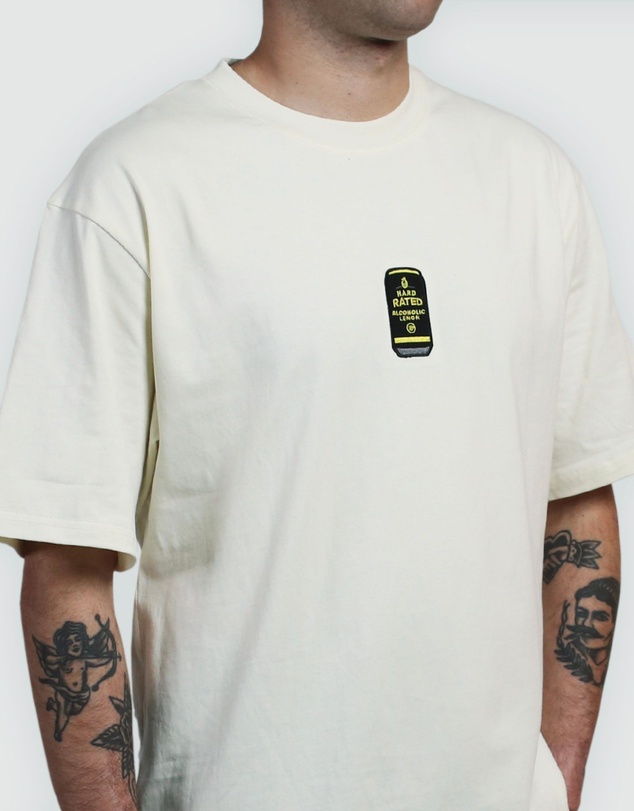 Hard Rated - Hard Rated Can Woven Tee Cream