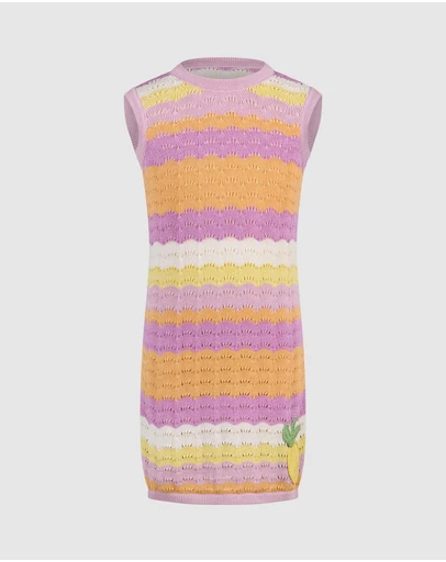 Rock Your Kid - Popsicle Crochet Dress - Kids-Teens