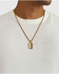 Nialaya Jewellery - Trinity Pendant Necklace in Gold