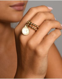 Von Treskow - Double Stretch Ring with Mini Coin
