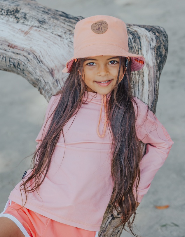 Crywolf - LONG SLEEVE RASH VEST Pink