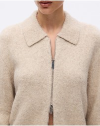 Minima Esenciales - Joryn Alpaca Wool Zip Cardigan