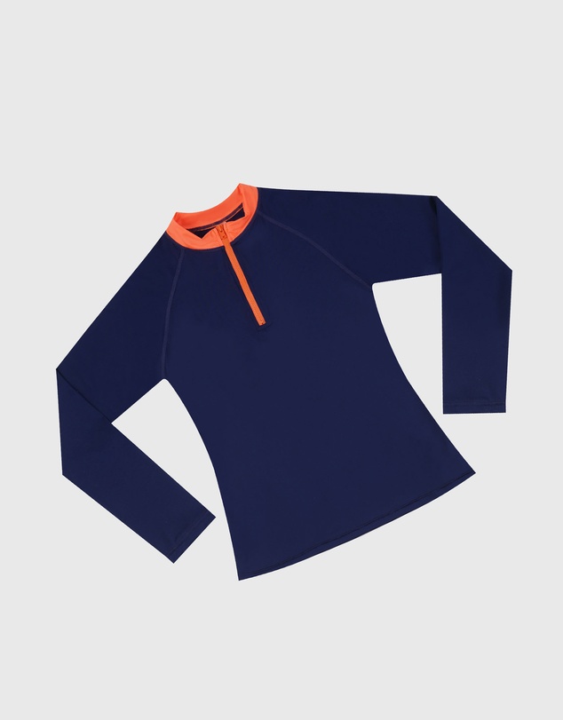 Aqua Blu Kids - Building Blocks Long Sleeve Rash Vest - Teens