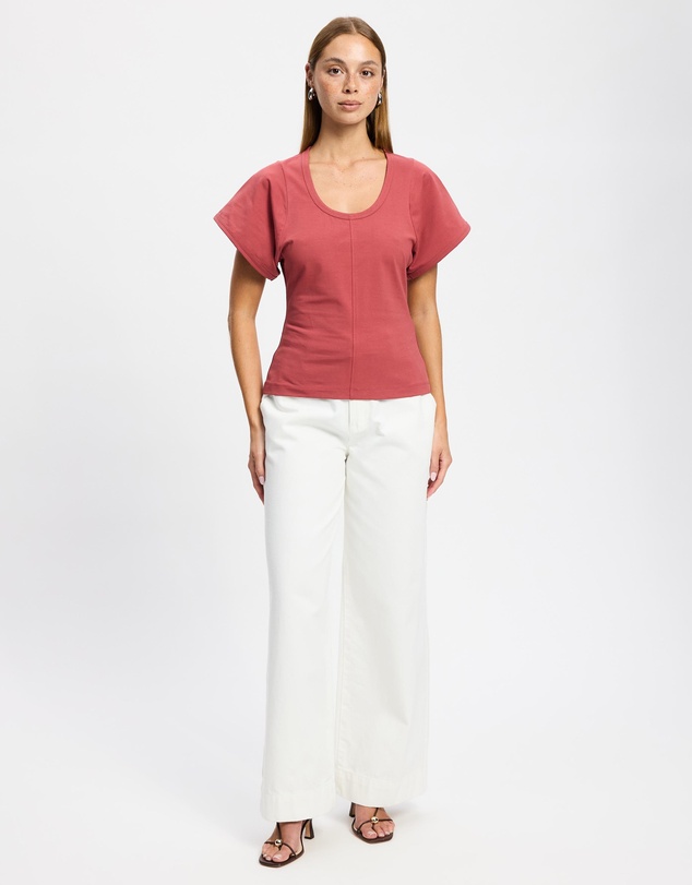 & Other Stories - Scoop-Neck T-Shirt