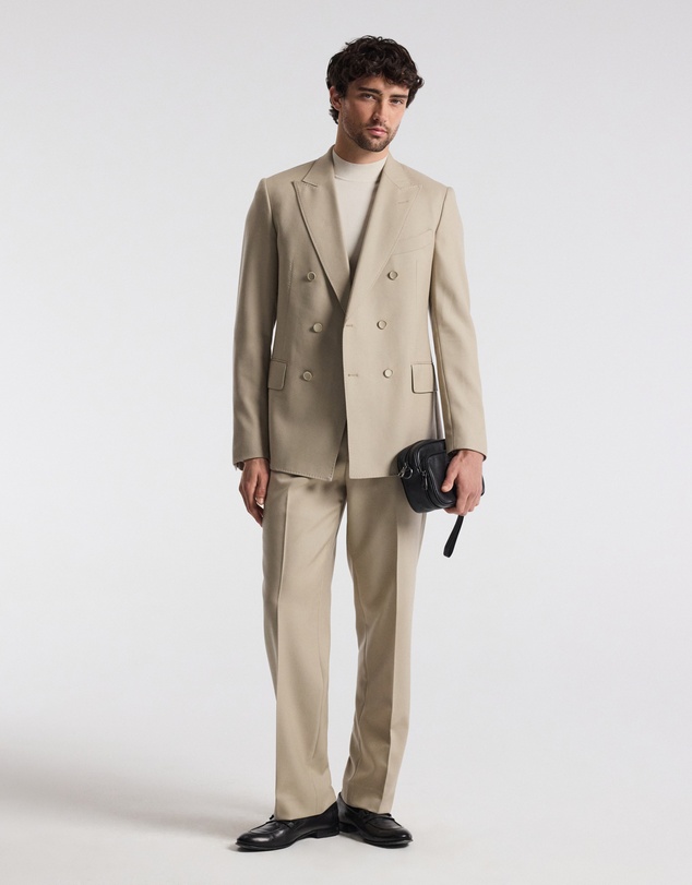 Calibre - Wool Double-Breasted Blazer Sand