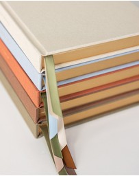Bespoke Letterpress - Linen Bound Journal - Burnt Clay (Blank Journal)