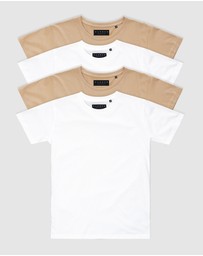 Xander - 4-Pack Blanc Tee