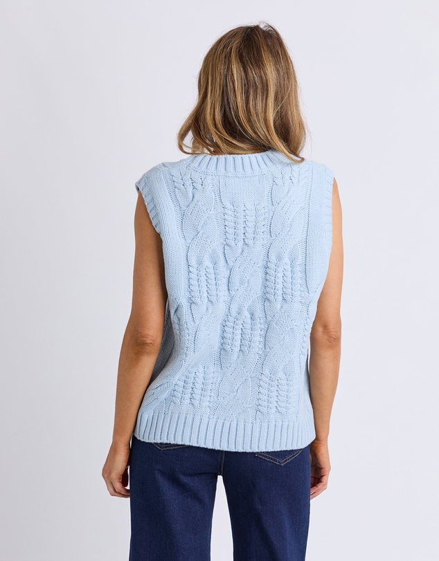 Foxwood - Josie Knit Top Ice Blue