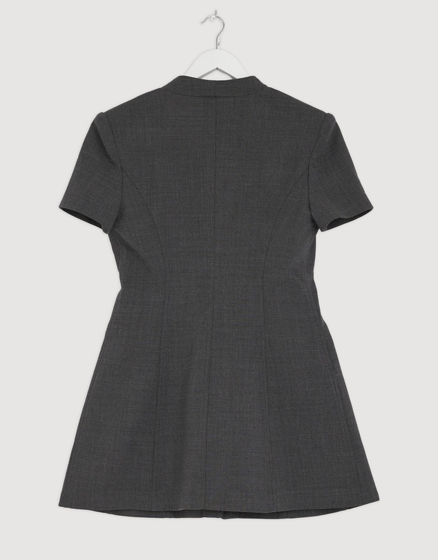 Revibe - Repaired Self Portrait Tailored Flower Detail Mini Dress - AU 14