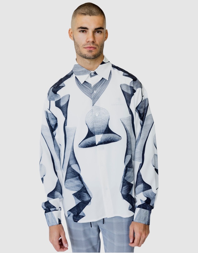 Justin Cassin - Lark Print Casual Shirt