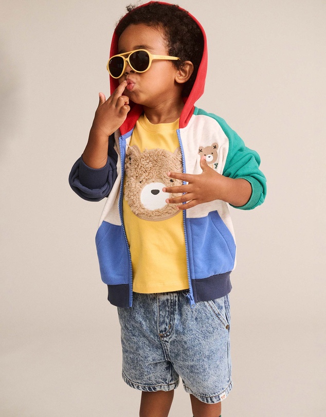 Huxbaby - Colour Block Raglan Hoodie - Babies-Teens