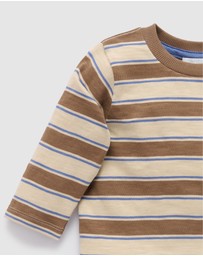 Purebaby - Stripey Long Sleeve Tee -Kids-Babies