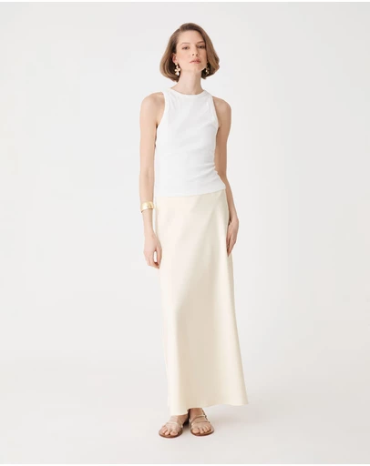 Forcast - Louise Bias Satin Skirt