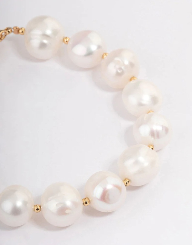 Lovisa - Gold Plated Freshwater Pearl Bracelet