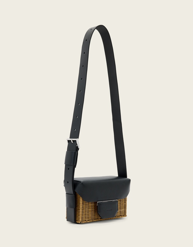 AllSaints - Monique Wicker Crossbody Bag