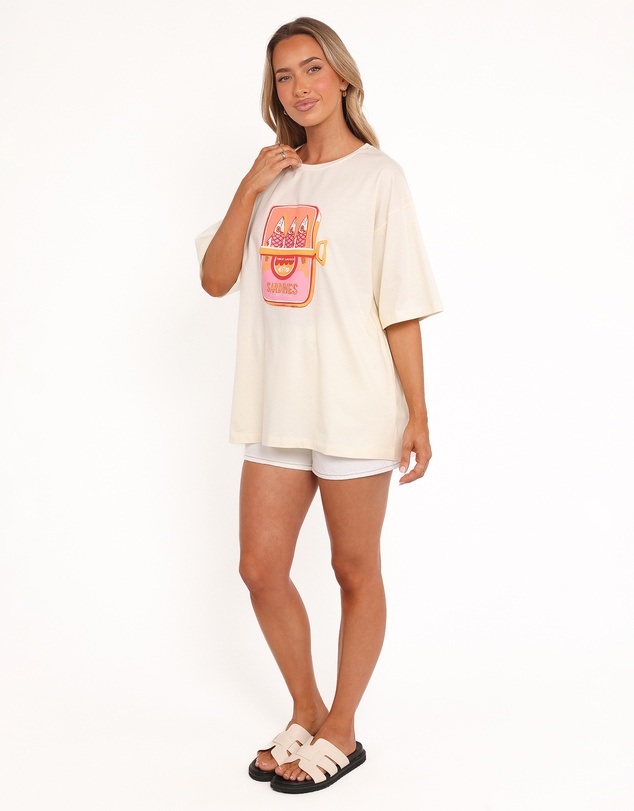 Petal & Pup - Sardines Tee - Pale Yellow