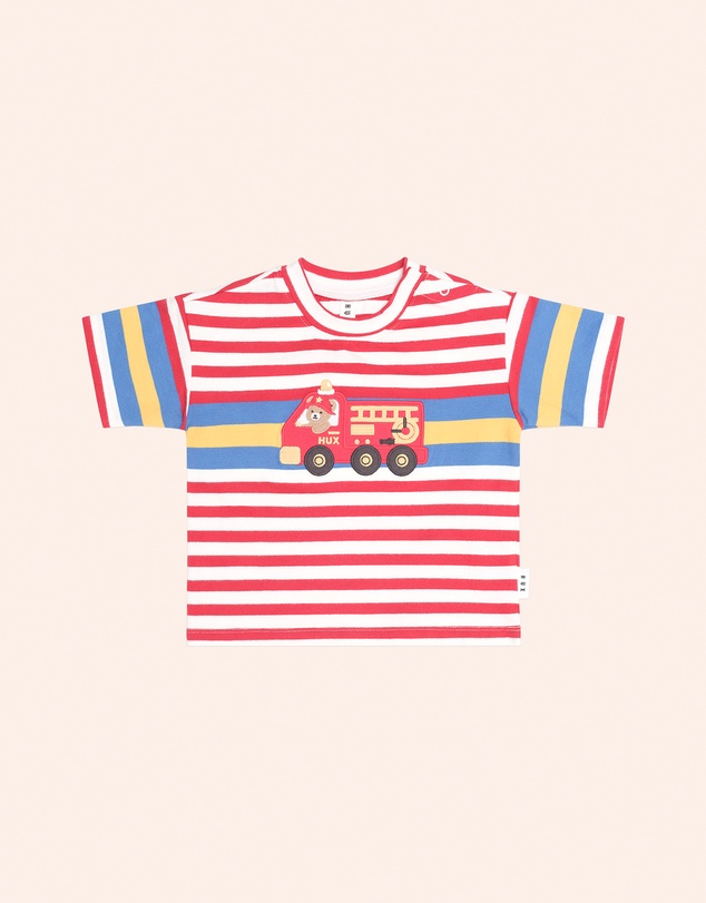 Huxbaby - Fireman Hux Stripe Tee - Babies-Kids