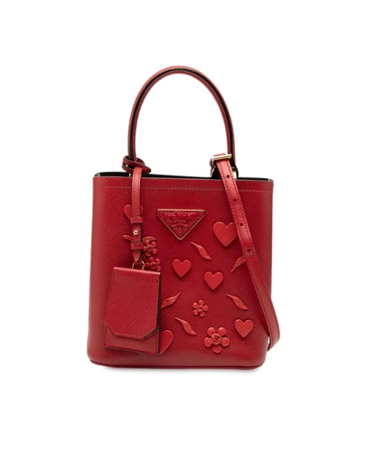 Pre-Loved by Azura Reborn - Pre-Loved Small Embellished Saffiano Cuir Panier Satchel