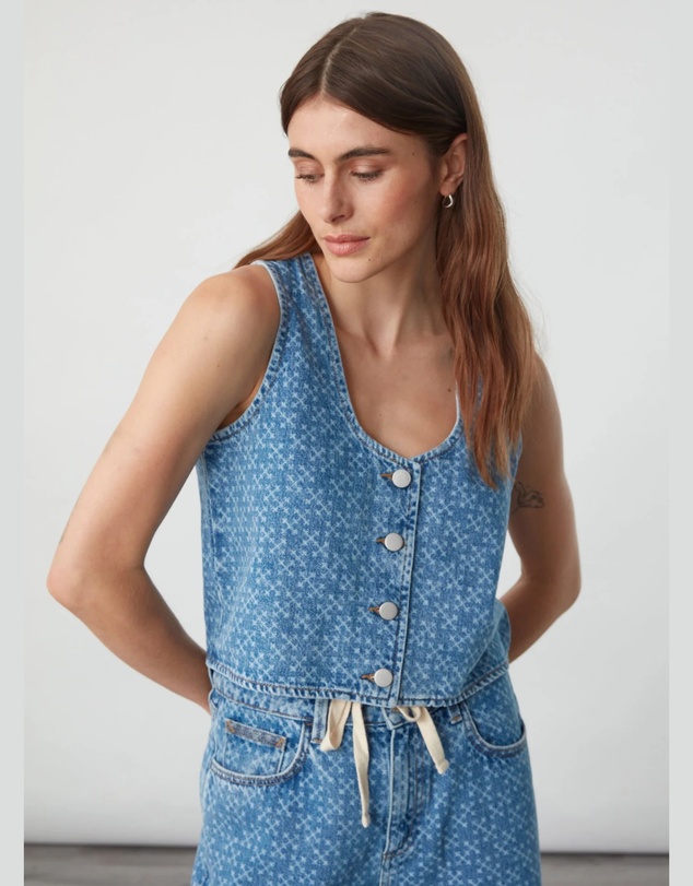 Seventy + Mochi Denim - Kane Cropped Vest