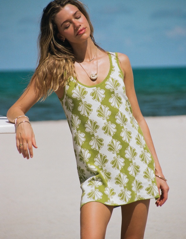 Poolside Paradiso - Shelborne Knit Sundreamer Dress - Palm