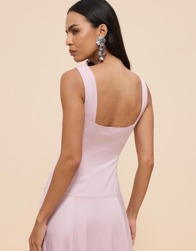 Revibe - Repaired CHANCERY Serena Drop Waist Square Neck Maxi Dress - AU 14