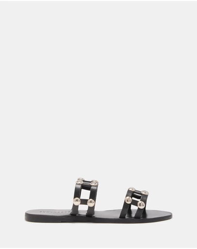 Just Because - Salacete Leather Flat Sandals
