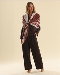 Morgan & Taylor - Eleanor Light-Weight Scarf in Brown