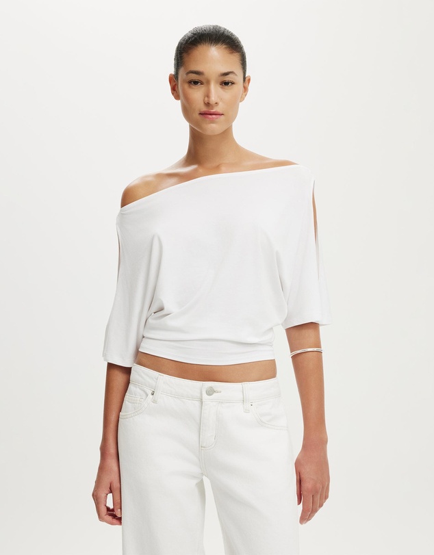 Cotton On - Sonny Cold Shoulder Short Sleeve