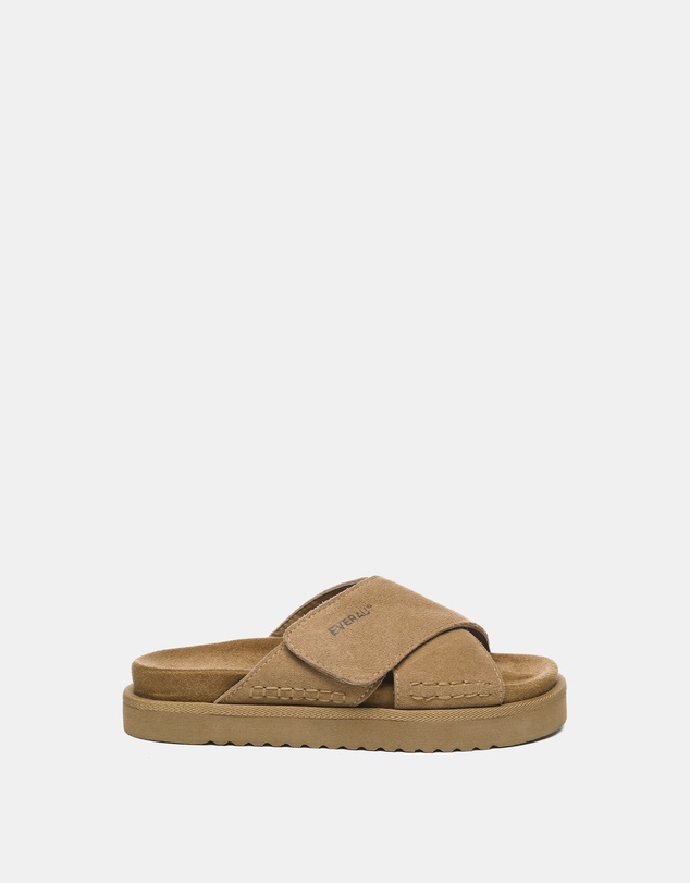 EVERAU - EverAU Ugg Lilac Cow Suede Upper Sandals