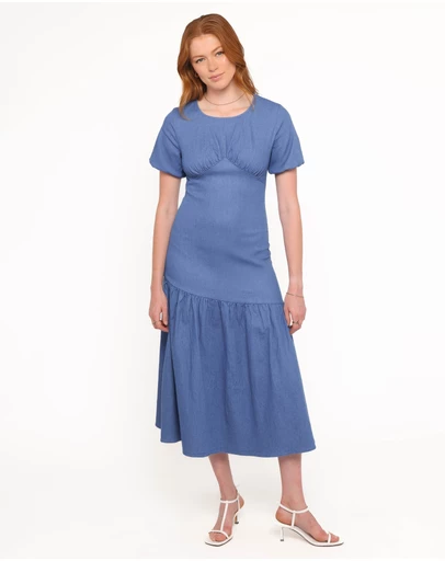 Petal & Pup - Piera Maxi Dress - Denim
