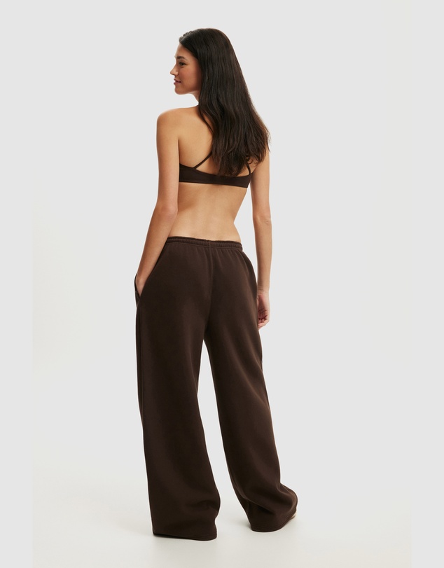 Cotton On Body Active - Plush Tie Waist Wide Leg Sweatpants