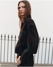 M.N.G - Wide-Leg Devoré Jeans