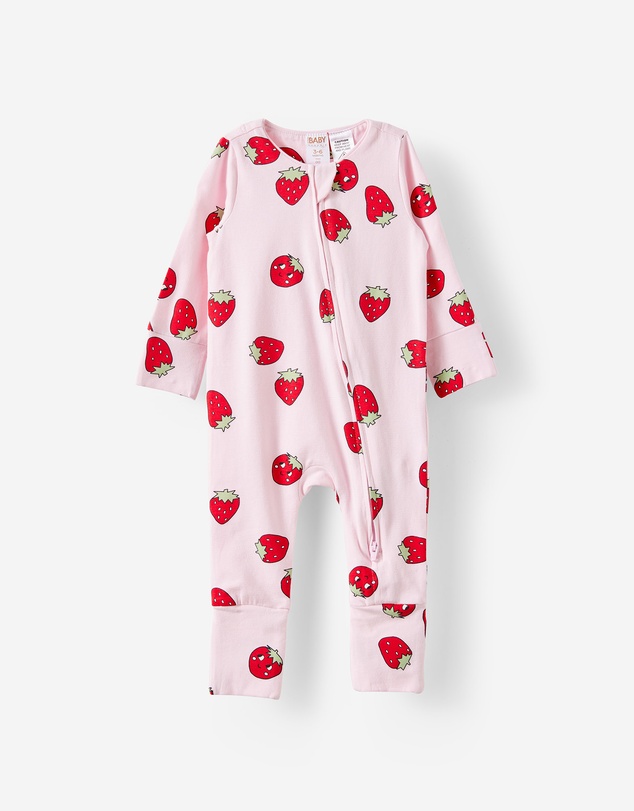Cotton On Kids - Growie Long Sleeve Zip Romper
