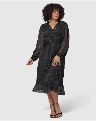 Pink Dusk by Curve Project - Fake Magic Midi Dress