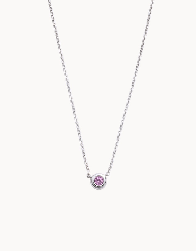 Kirstin Ash - Petite Birthstone Necklace February Amethyst
