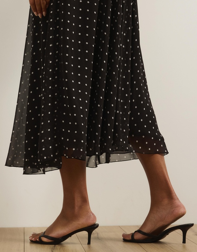 Atmos&Here Curvy - Rumi Polka Dot Maxi Skirt