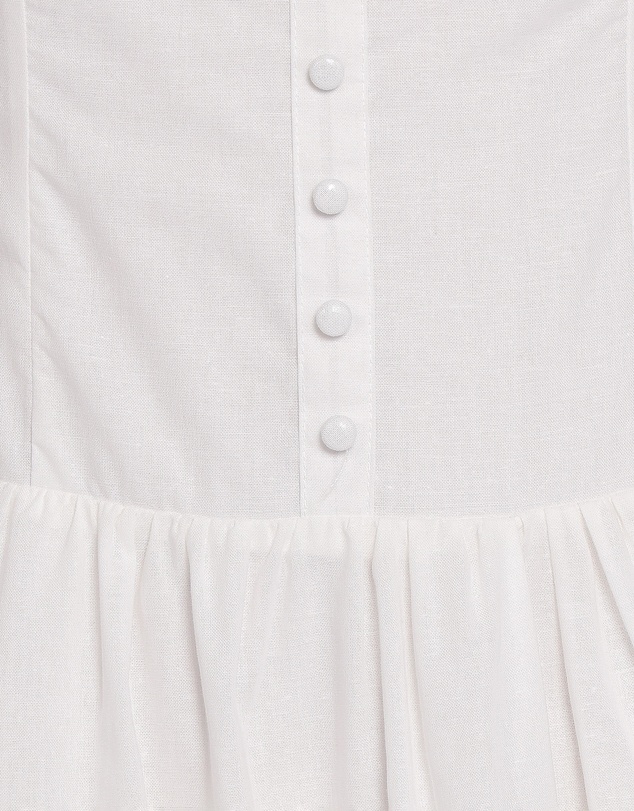 Petal & Pup - Evie Button Front Maxi Dress - White