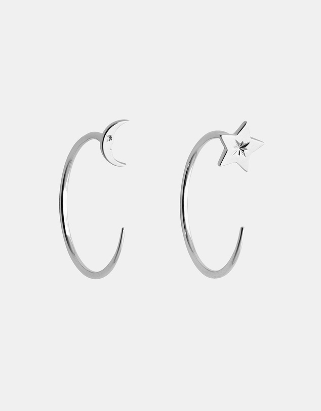 Karen Walker - Moon & Star Hoops