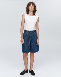 Marle - Belted Jean Shorts