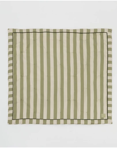 Phile - Striped Play Mat – Green