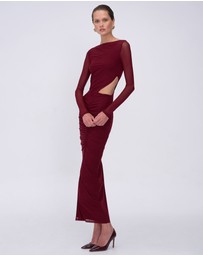 Suboo - Christy Mesh Ruched Front Maxi