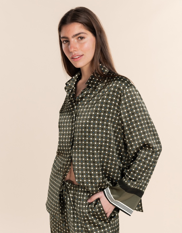 Gingerlilly - Scarlett Printed Silky Satin PJ Set
