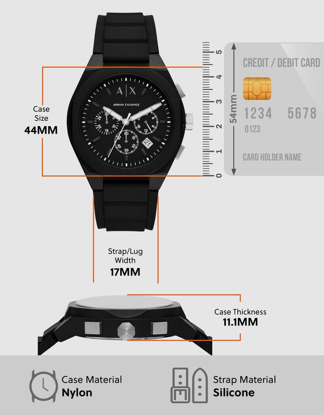 Armani Exchange - Black Chronograph Watch